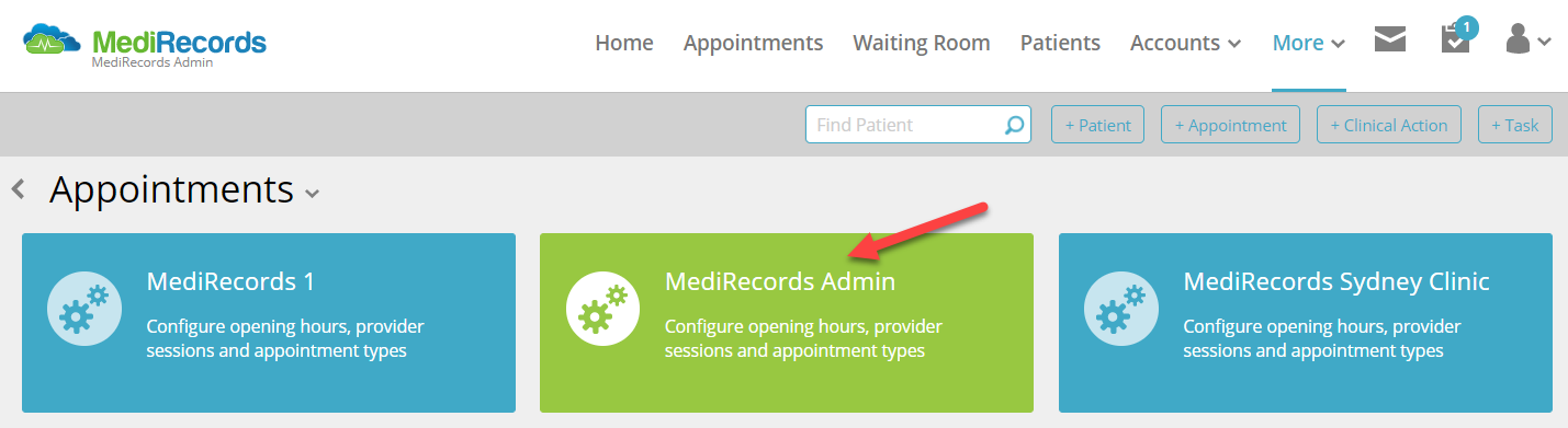 Appointment Settings Overview Medirecords Knowledge Base