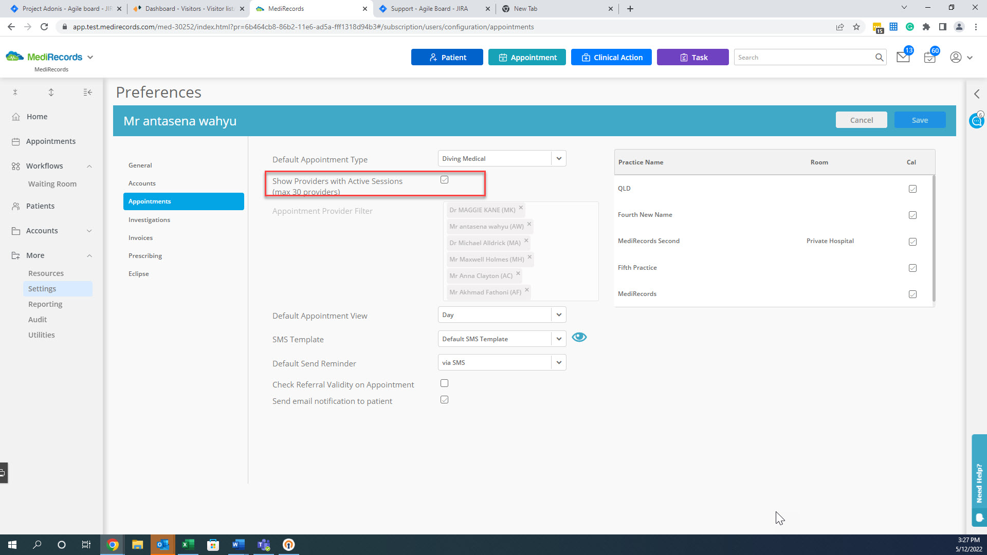 How To View All Patients In The Waiting Room – Medirecords Knowledge Base