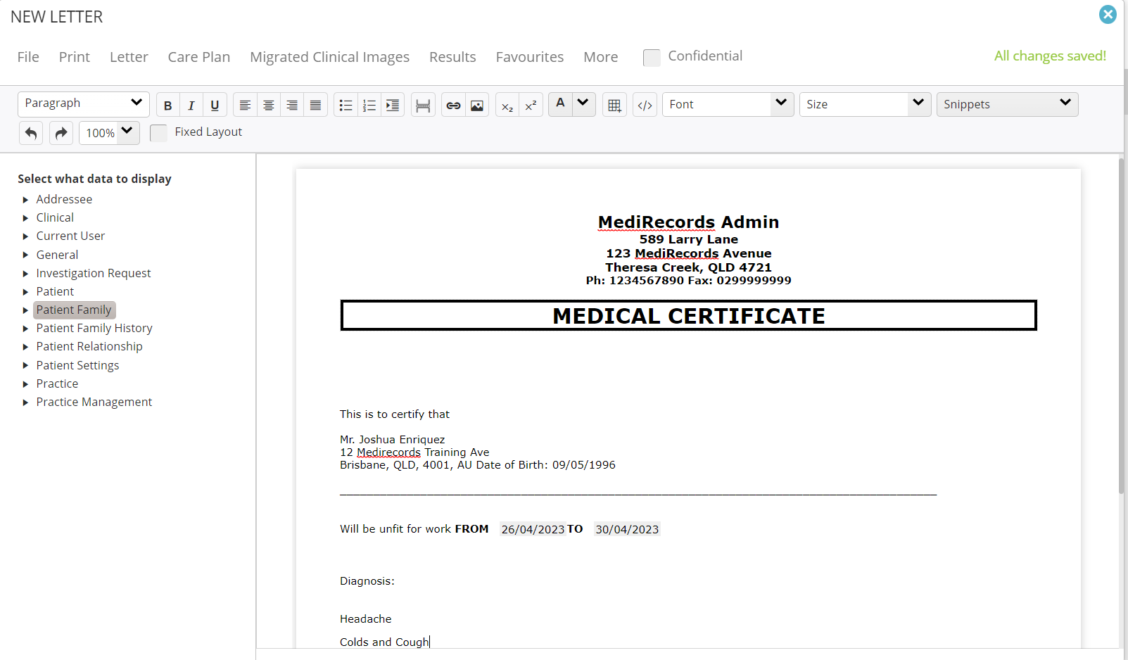 how-do-i-create-a-medical-certificate-letter-from-the-patient-clinical