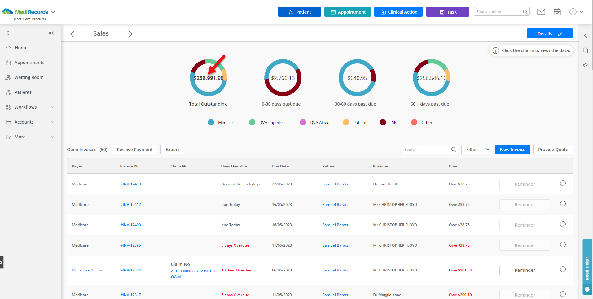 MR 2.0restore the list of invoices to display all open invoices.png