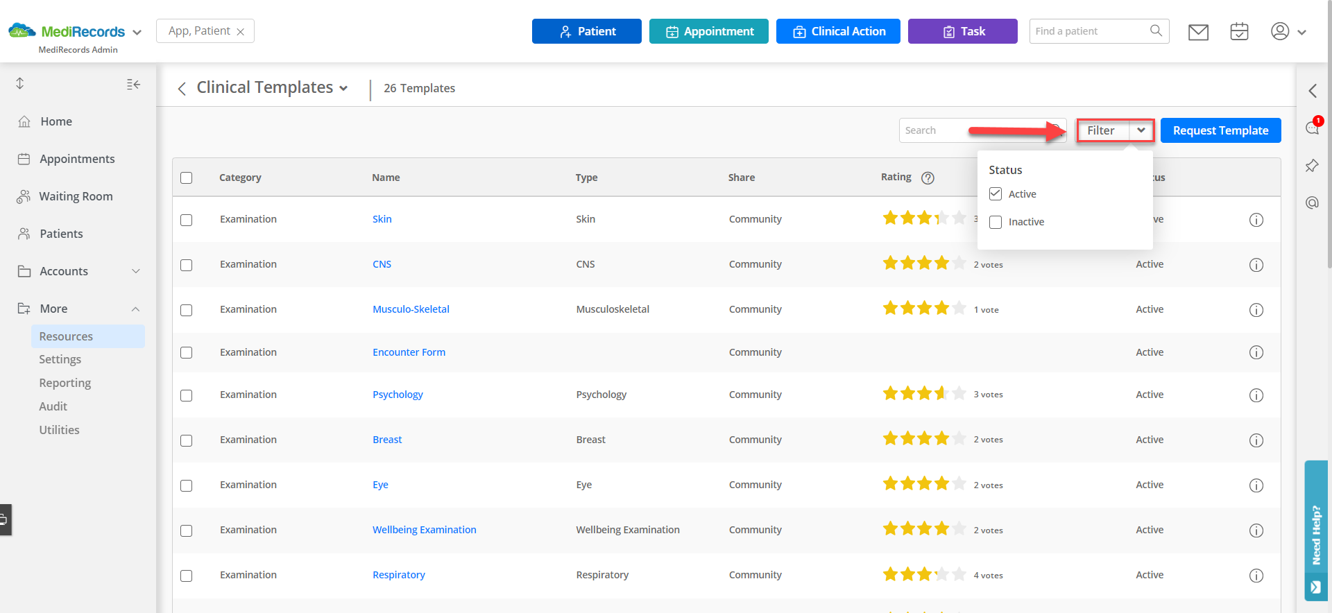 Filter Clinical templates.png